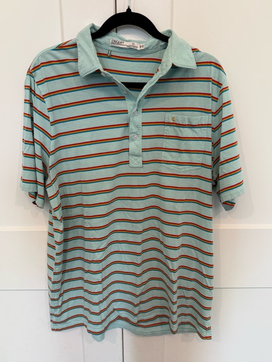 Criquet Other - Criquet Men’s Stripe Polo Shirt-XL